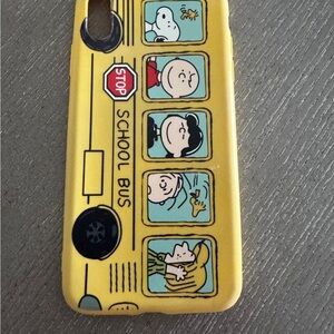 Yellow School Bus Cartoon Phone Case